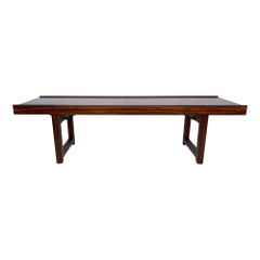 Mid-Century Rosewood Bench by Brukshbo Mid-Century Rosewood Bench by Brukshbo