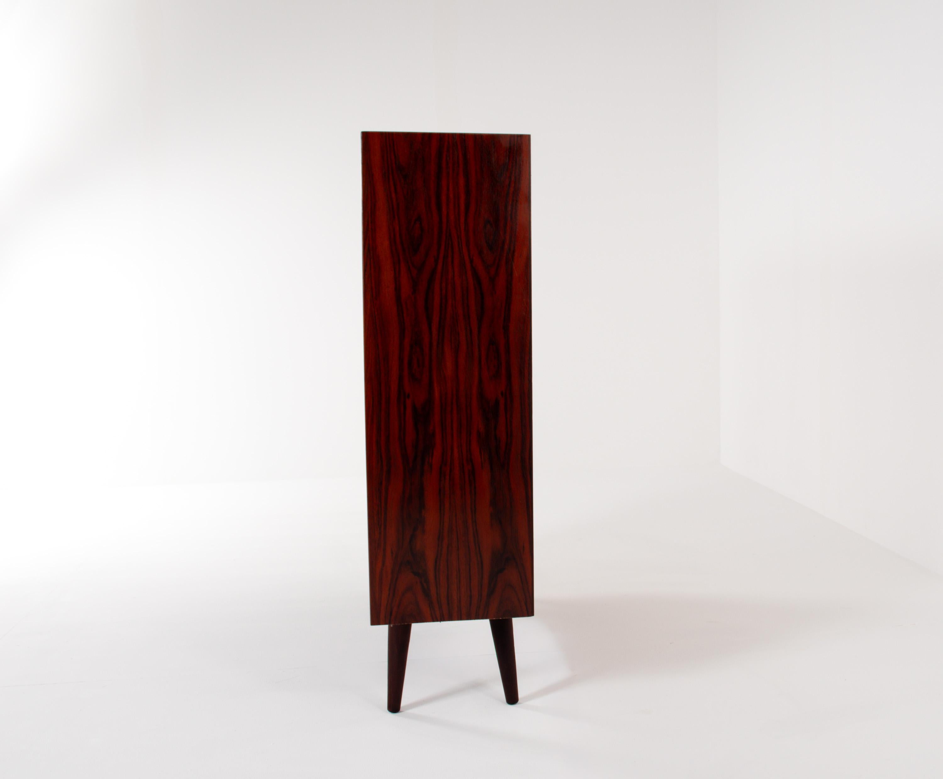 Libreria in palissandro di metà secolo, Danimarca, anni '60 In condizioni buone in vendita a BERKEL EN RODENRIJS, NL