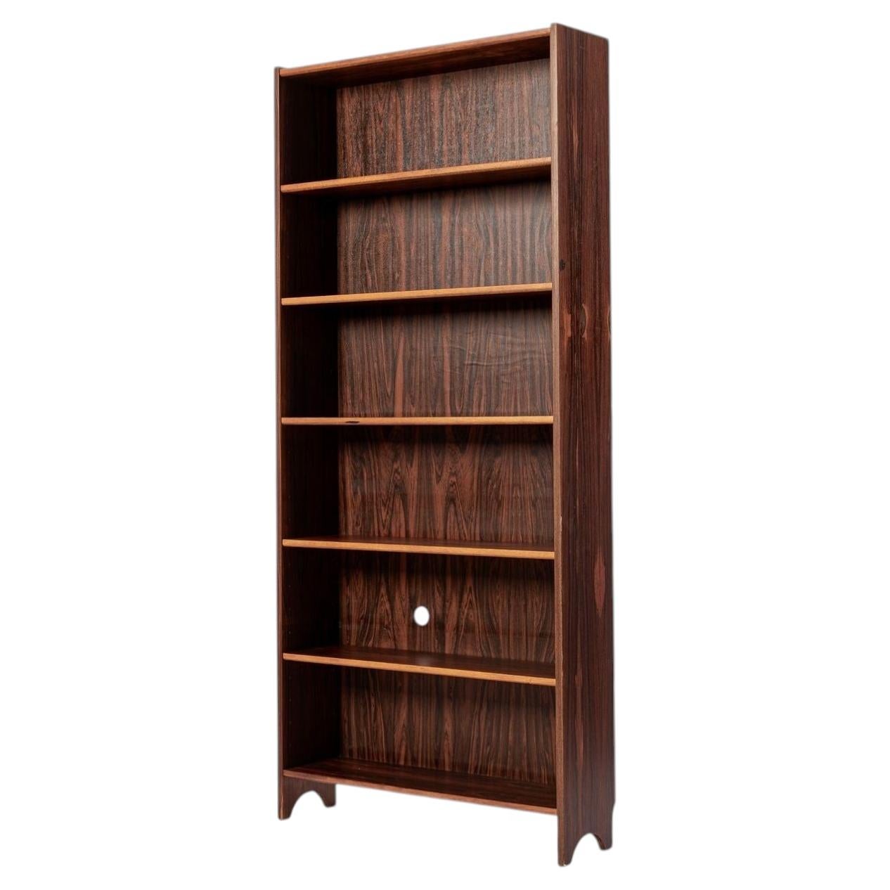 Mid Century Rosewood Bookcase, Scandinavian Tall Display Shelf, 3 Available