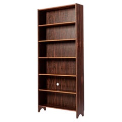 Mid Century Rosewood Bookcase, Scandinavian Tall Display Shelf, 3 Available