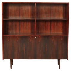 Mid-Century Rosewood Bookshelf With Shelves and Drawer