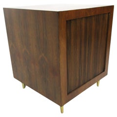 Henredon Mid Century Rosewood / Brass Bar Cabinet Cube