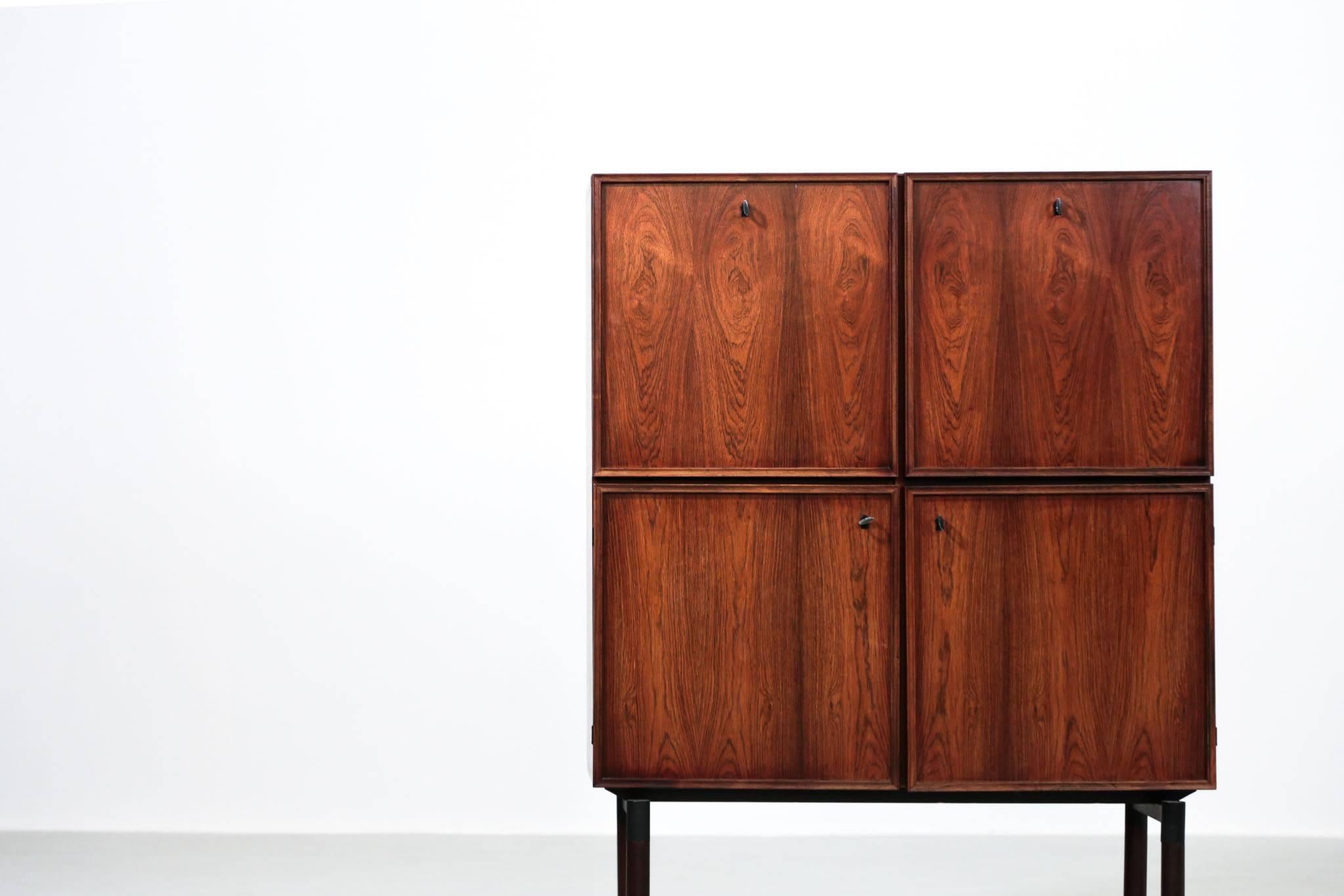 Mid-Century Modern Midcentury Rosewood Cabinet, 1960s Danish Design Sideboard Vintage
