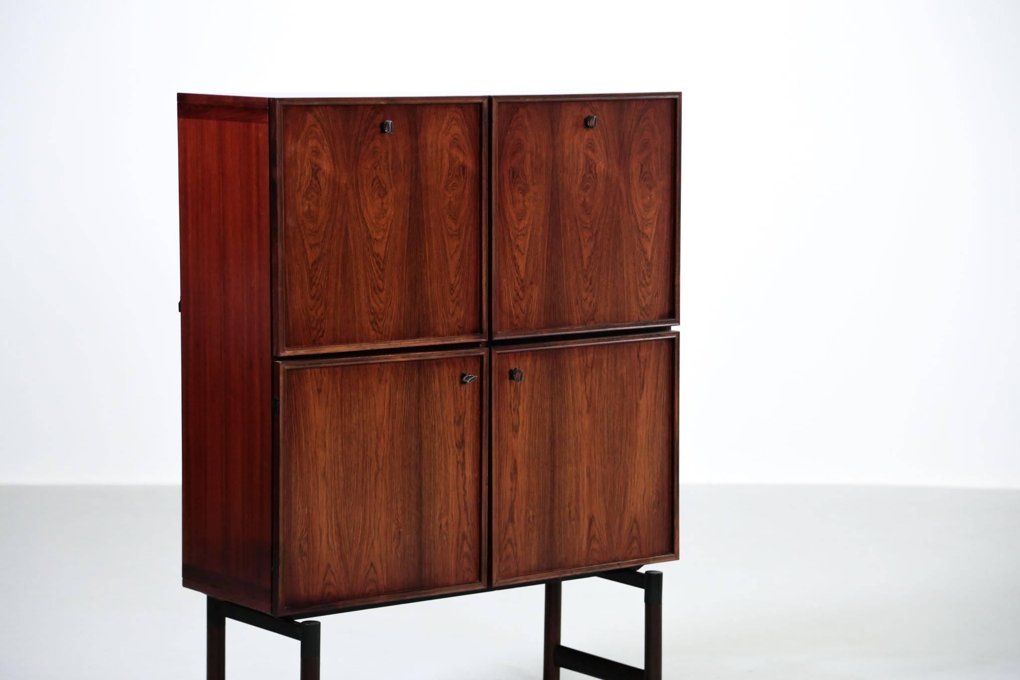 Midcentury Rosewood Cabinet, 1960s Danish Design Sideboard Vintage 2