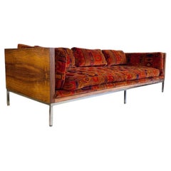 Mid Century Rosewood Case Sofa Jack Lenor Larsen