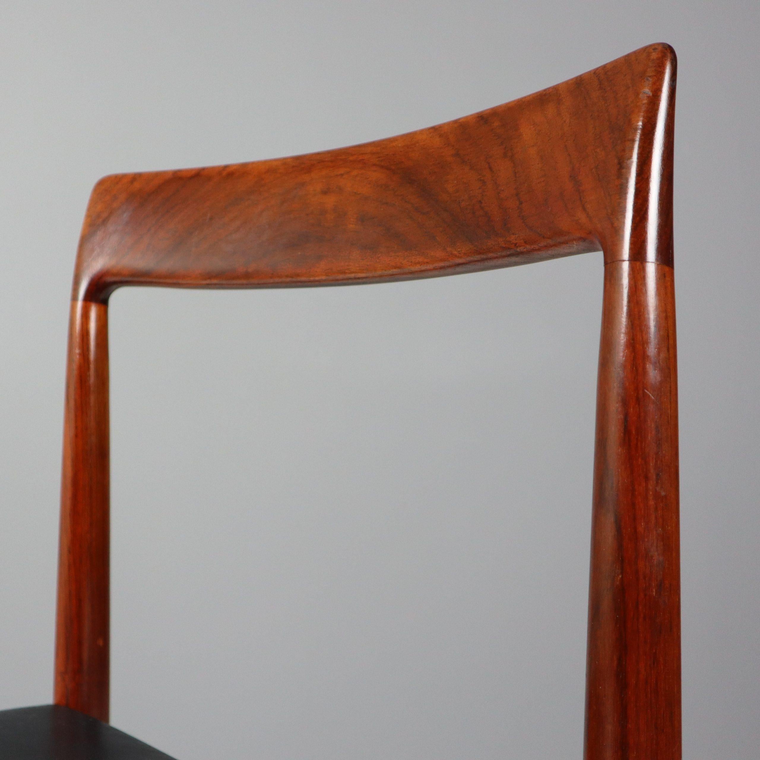 Midcentury Rosewood Chairs from Lübke For Sale 6