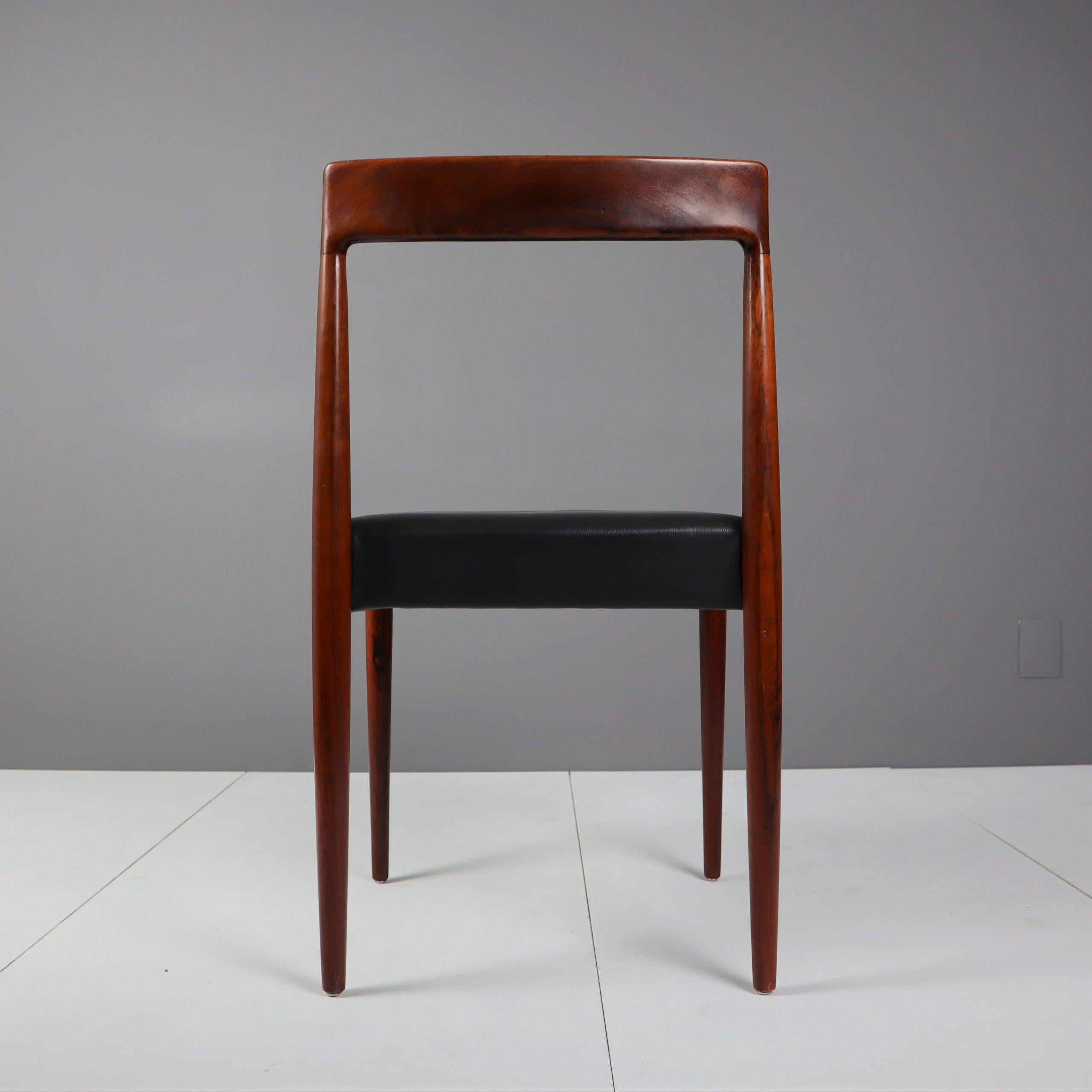 Midcentury Rosewood Chairs from Lübke For Sale 3