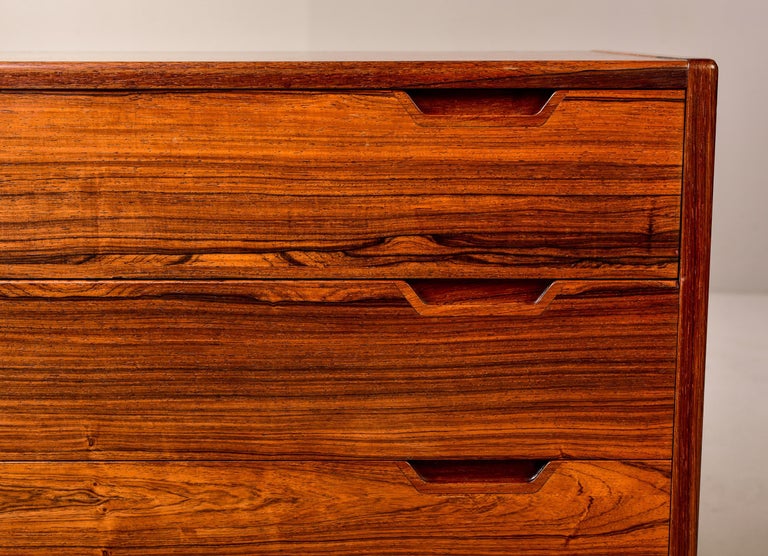 Mid Century Rosewood Chest by Svend Langkilde for Langkilde of Denmark For Sale 4
