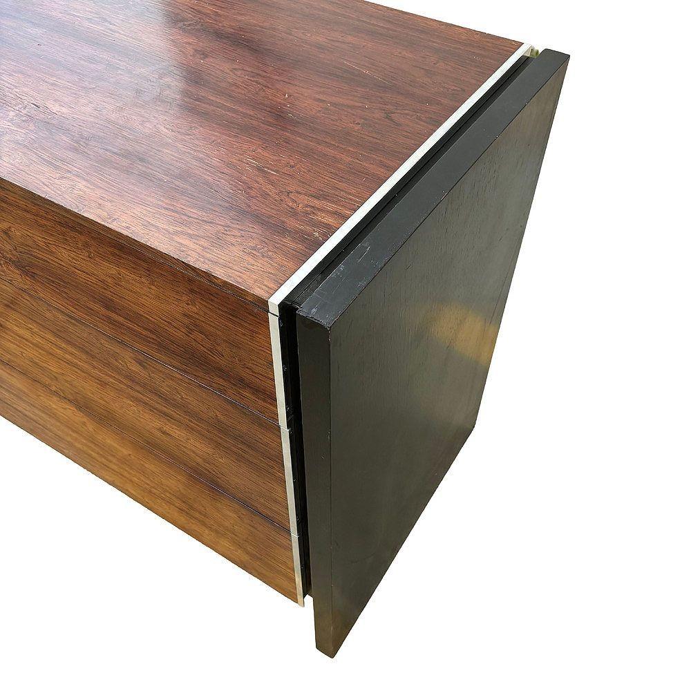 Mid-20th Century Mid-century Rosewood & Chrome Dresser by Robert Baron for Glenn of California For Sale