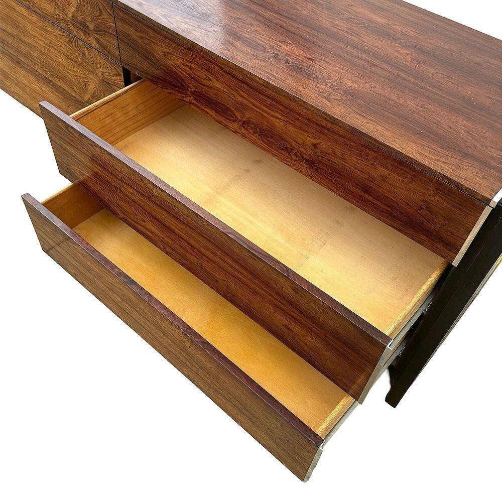 Mid-century Rosewood & Chrome Dresser by Robert Baron for Glenn of California For Sale 2