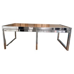 Mid-Century Rosewood & Chrome Nesting Coffee Table Set by Howard Miller for MDA