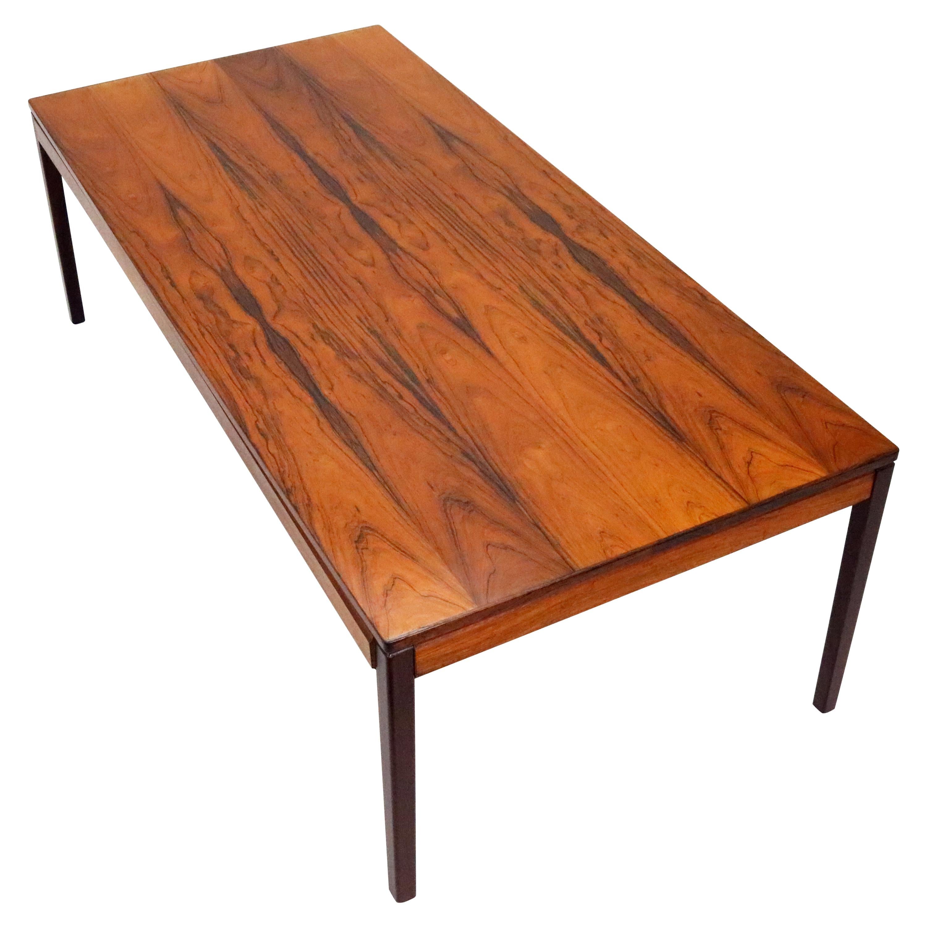Mid-Century Rosewood Coffee Table by P.S. Heggen of Norway