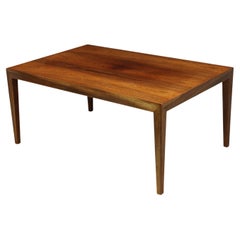 Vintage Mid Century Rosewood Coffee Table by Severen Hansen for Haslev