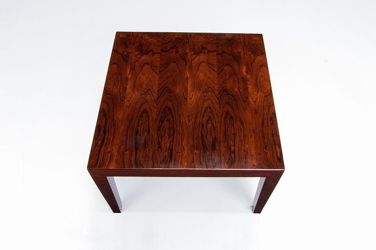 Scandinavian Modern Mid Century Rosewood Coffee Table by Severin Hansen, Danish Design 1960’s For Sale