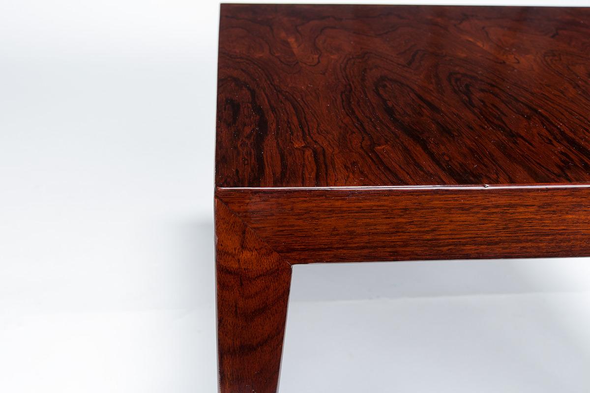 Mid Century Rosewood Coffee Table by Severin Hansen, Danish Design 1960’s In Good Condition For Sale In London, GB