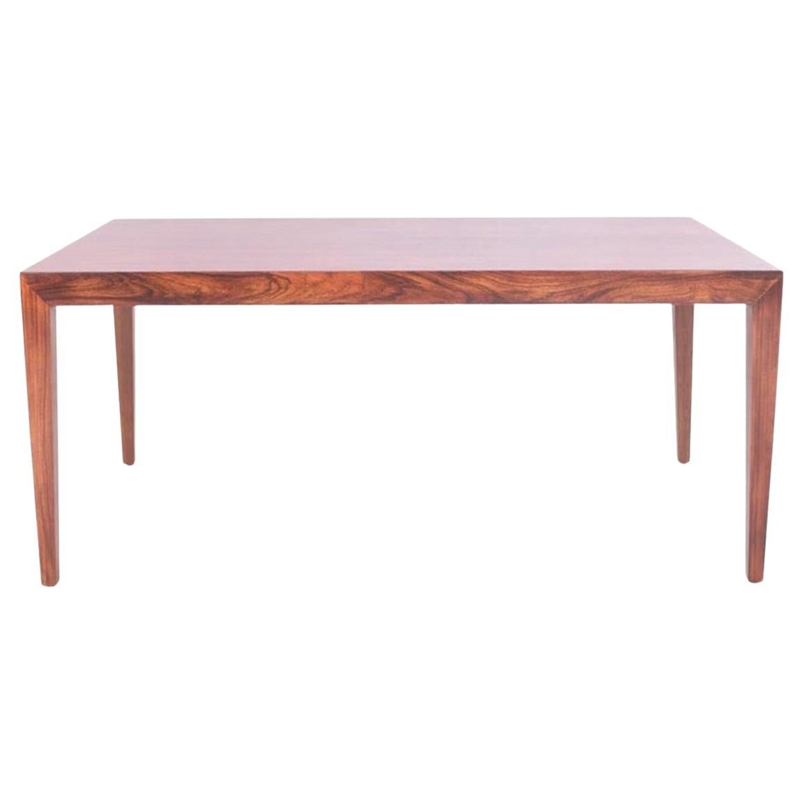 Mid Century Rosewood Coffee Table by Severin Hansen Jr. for Haslev, 1970s