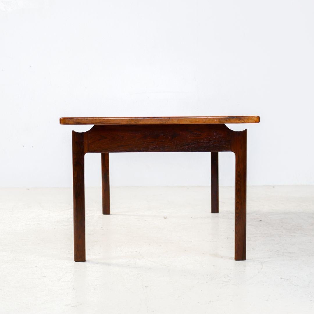 German Mid Century Rosewood Coffee Table For Sale