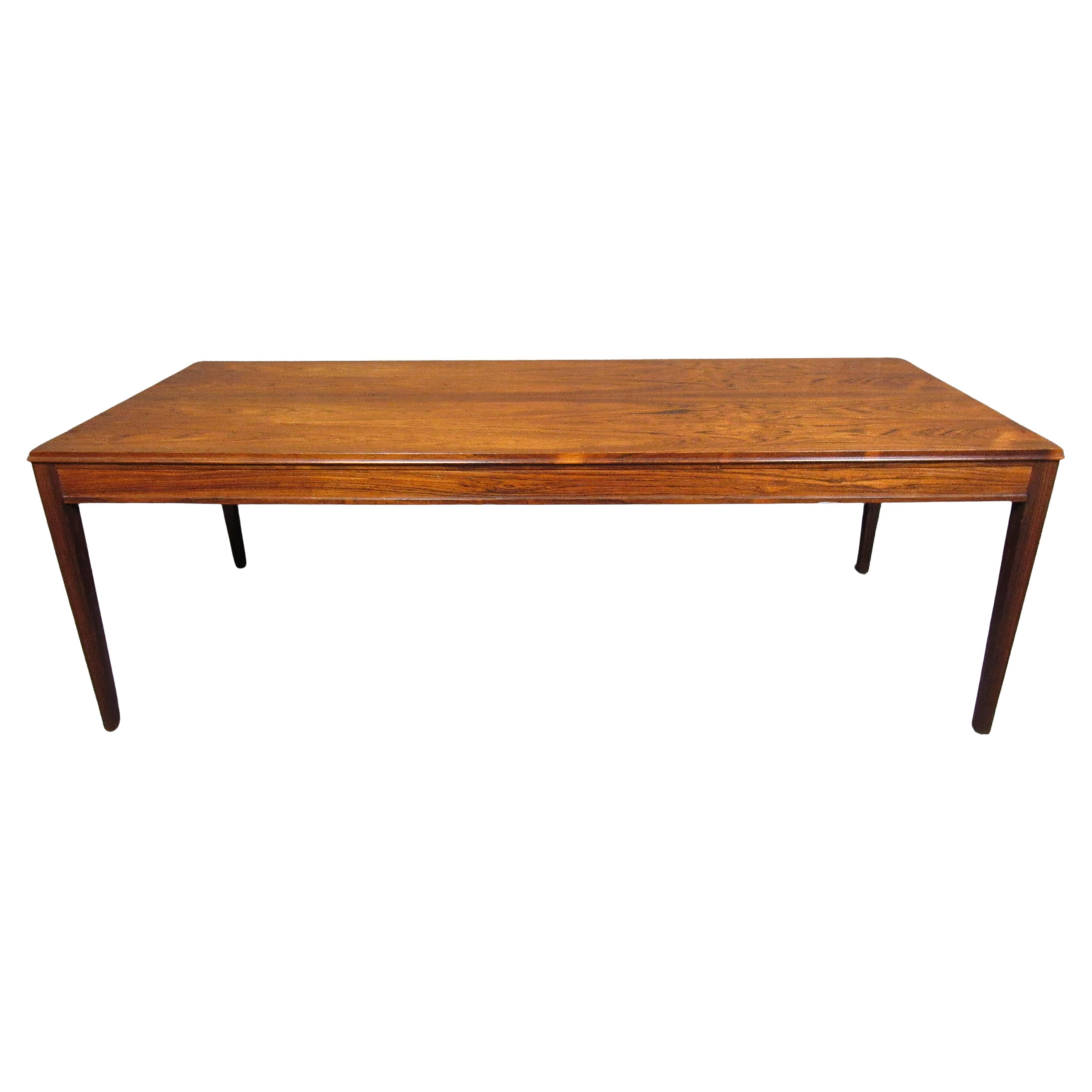Mid-Century Rosewood Coffee Table For Sale
