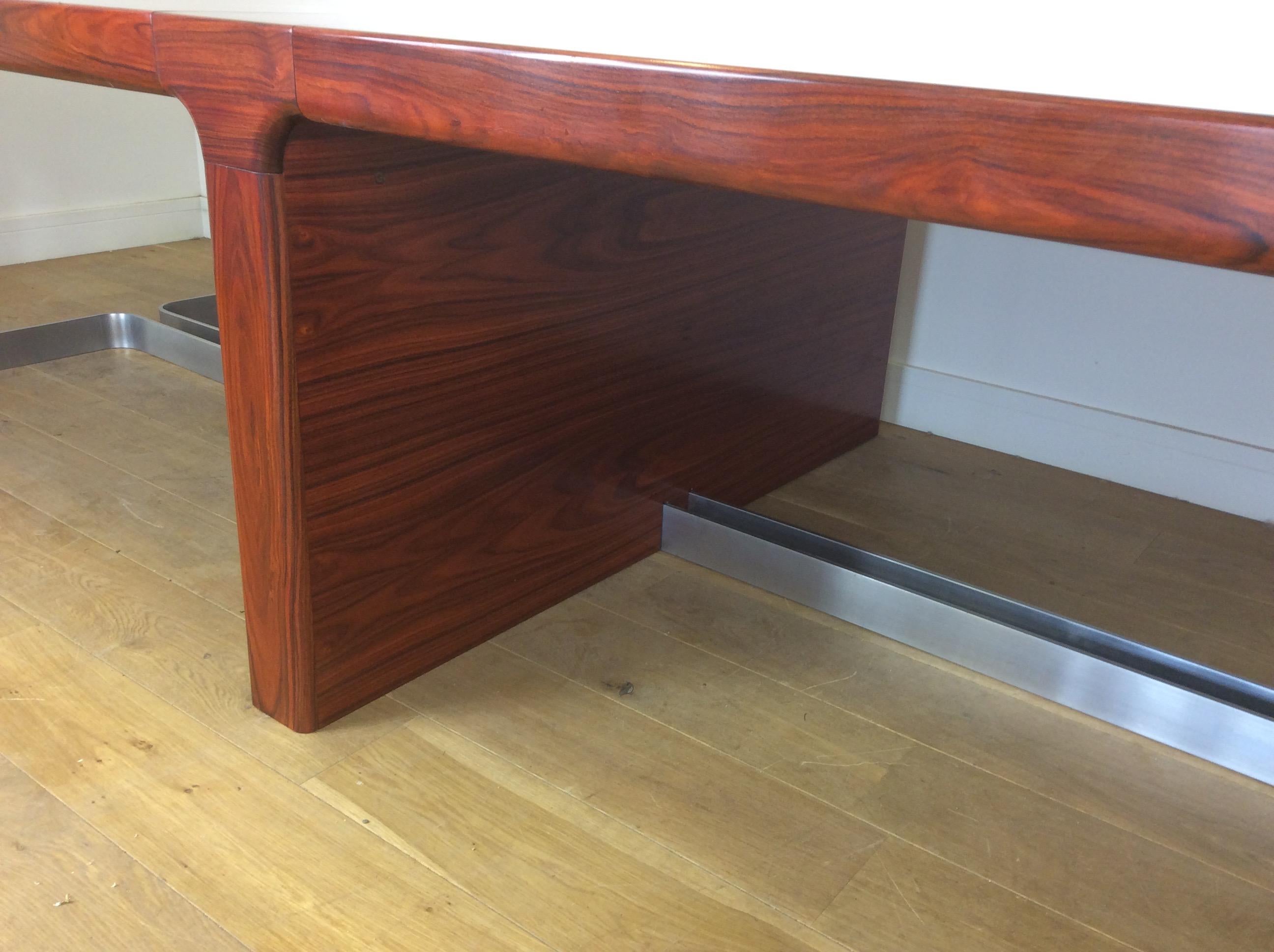 Midcentury Rosewood Conference Table For Sale 6