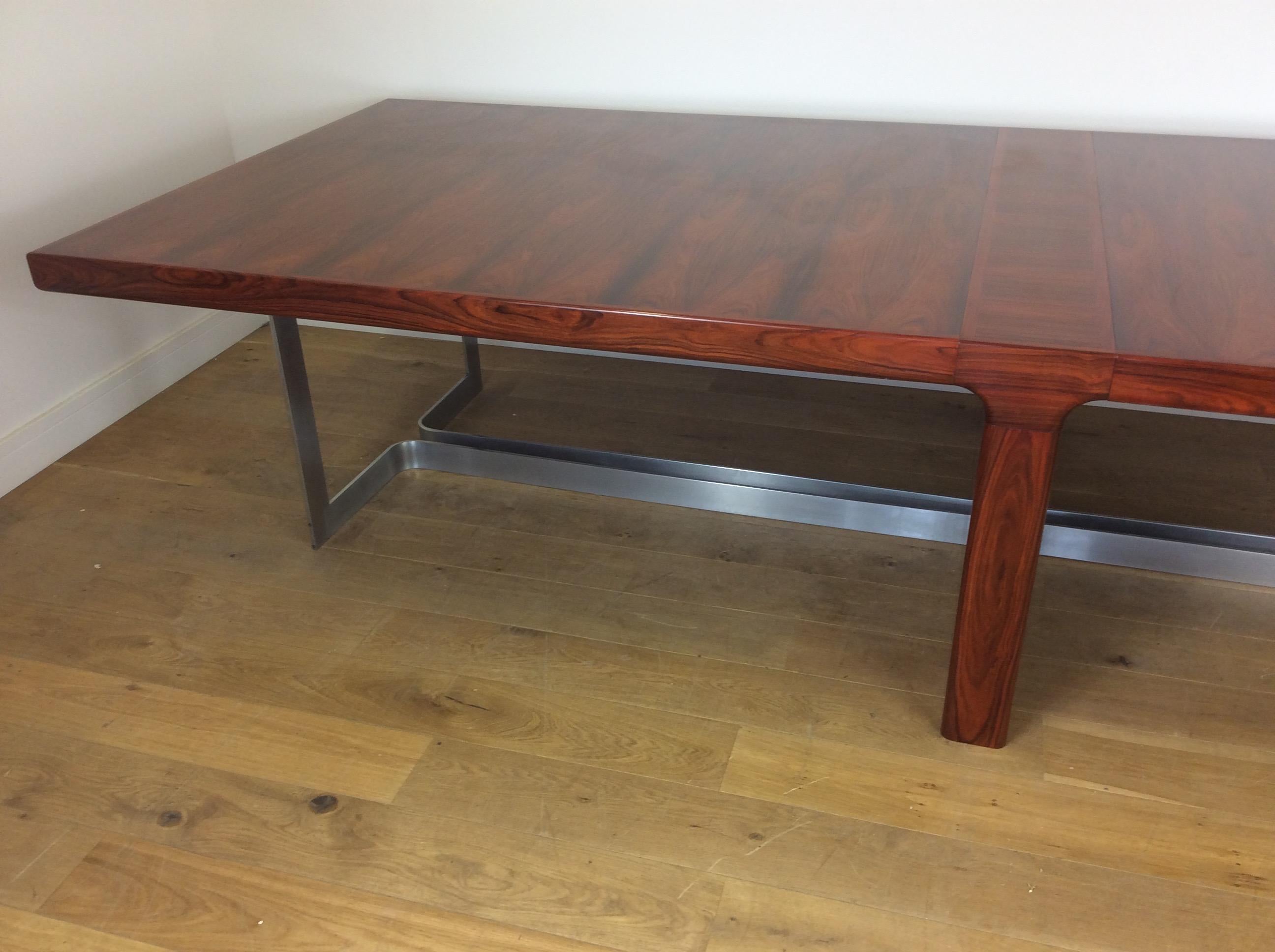 Mid-Century Modern Midcentury Rosewood Conference Table For Sale