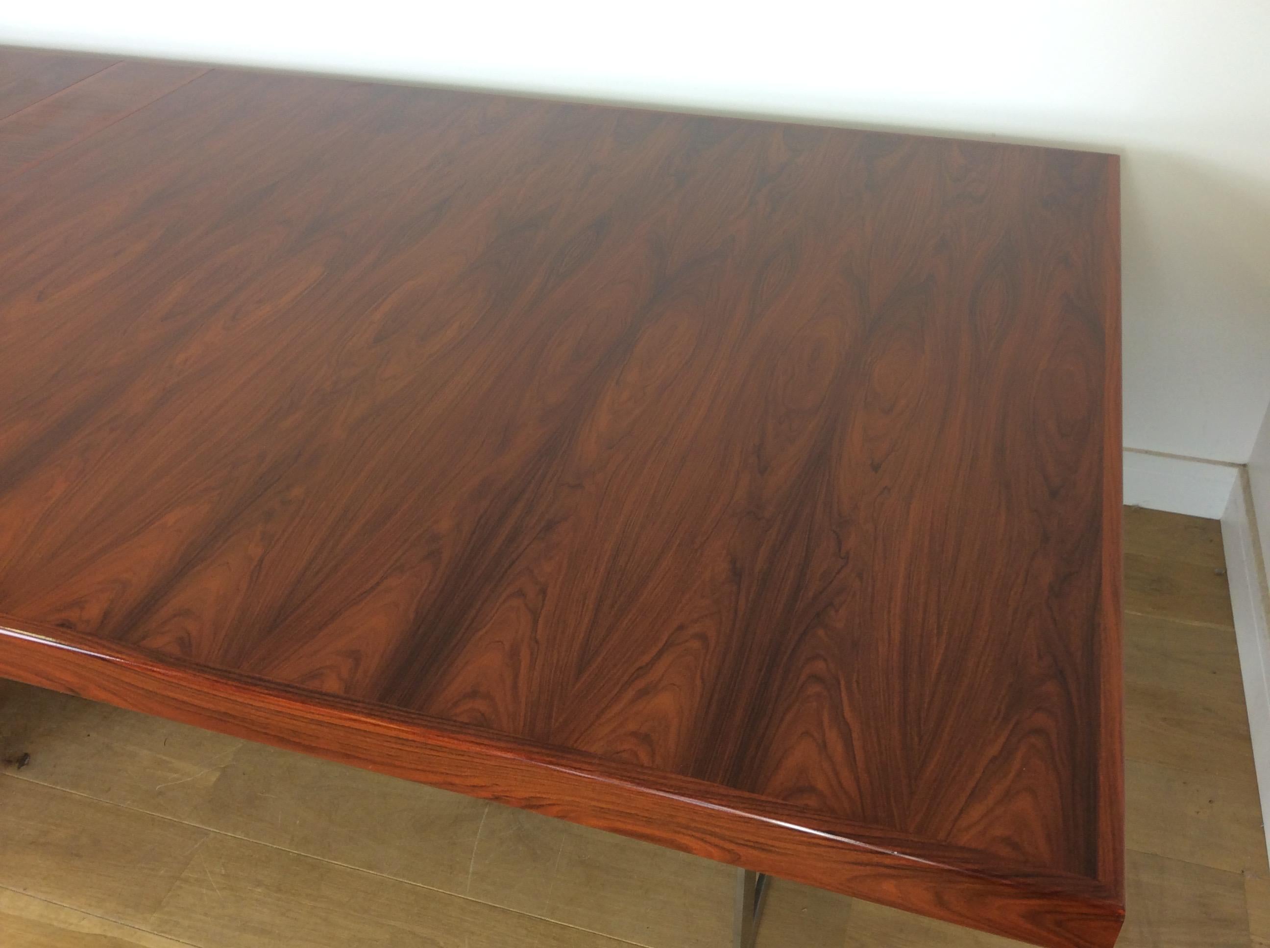 Midcentury Rosewood Conference Table For Sale 1