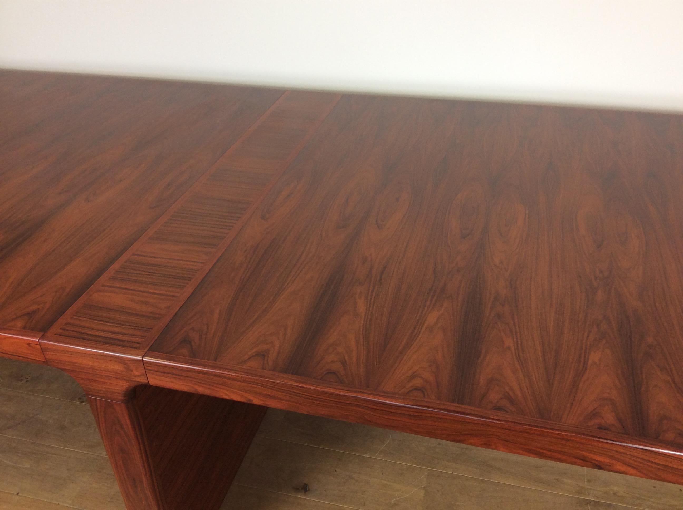 Midcentury Rosewood Conference Table For Sale 2