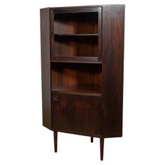 Mid-Century Rosewood Corner Cabinet, Denmark, 1960s