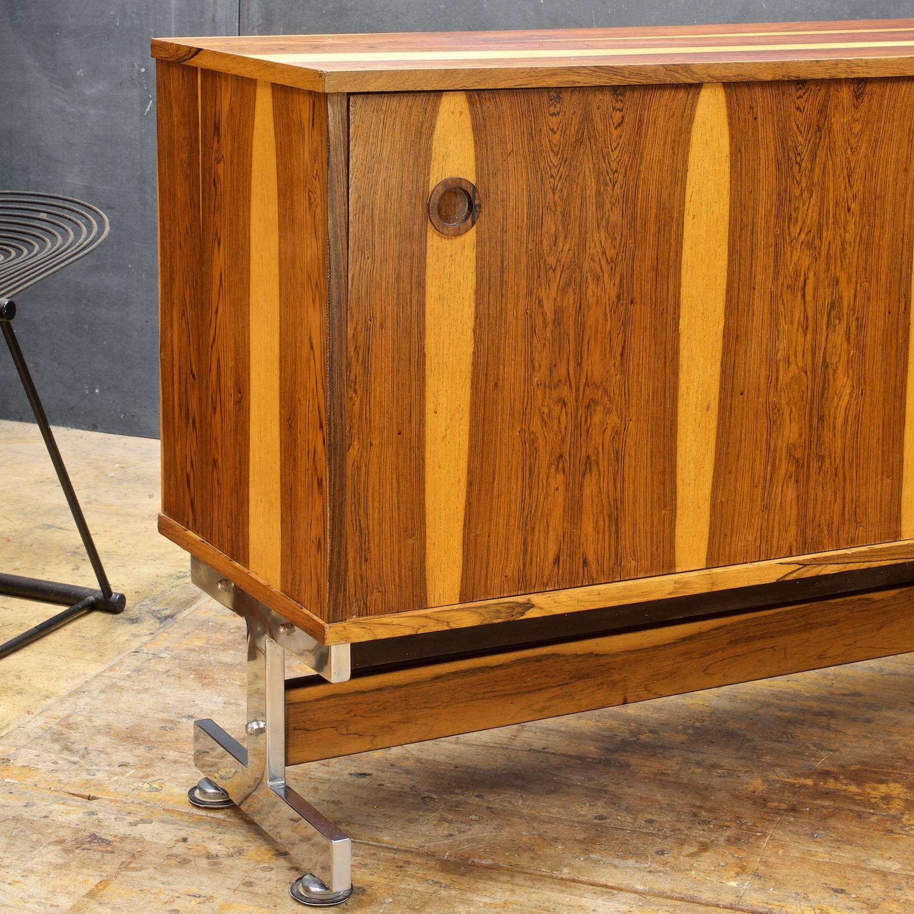 Lacquered 1960s Mid-Century Brazilian Rosewood Credenza Cabinet Lafer Zalszupin Rodrigues