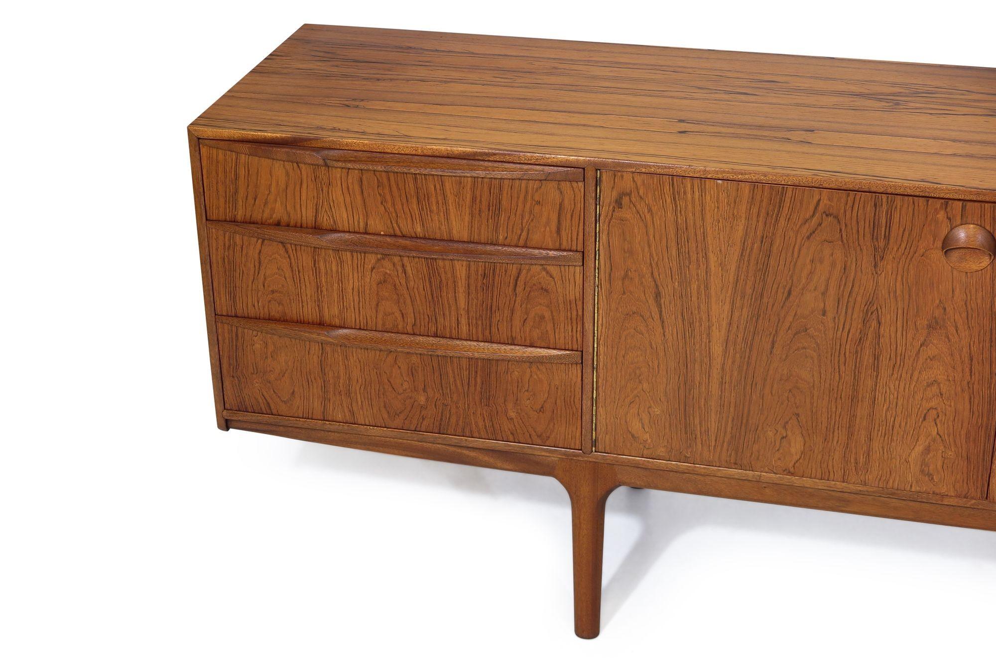 Oiled Mid-century Rosewood Credenza For Sale
