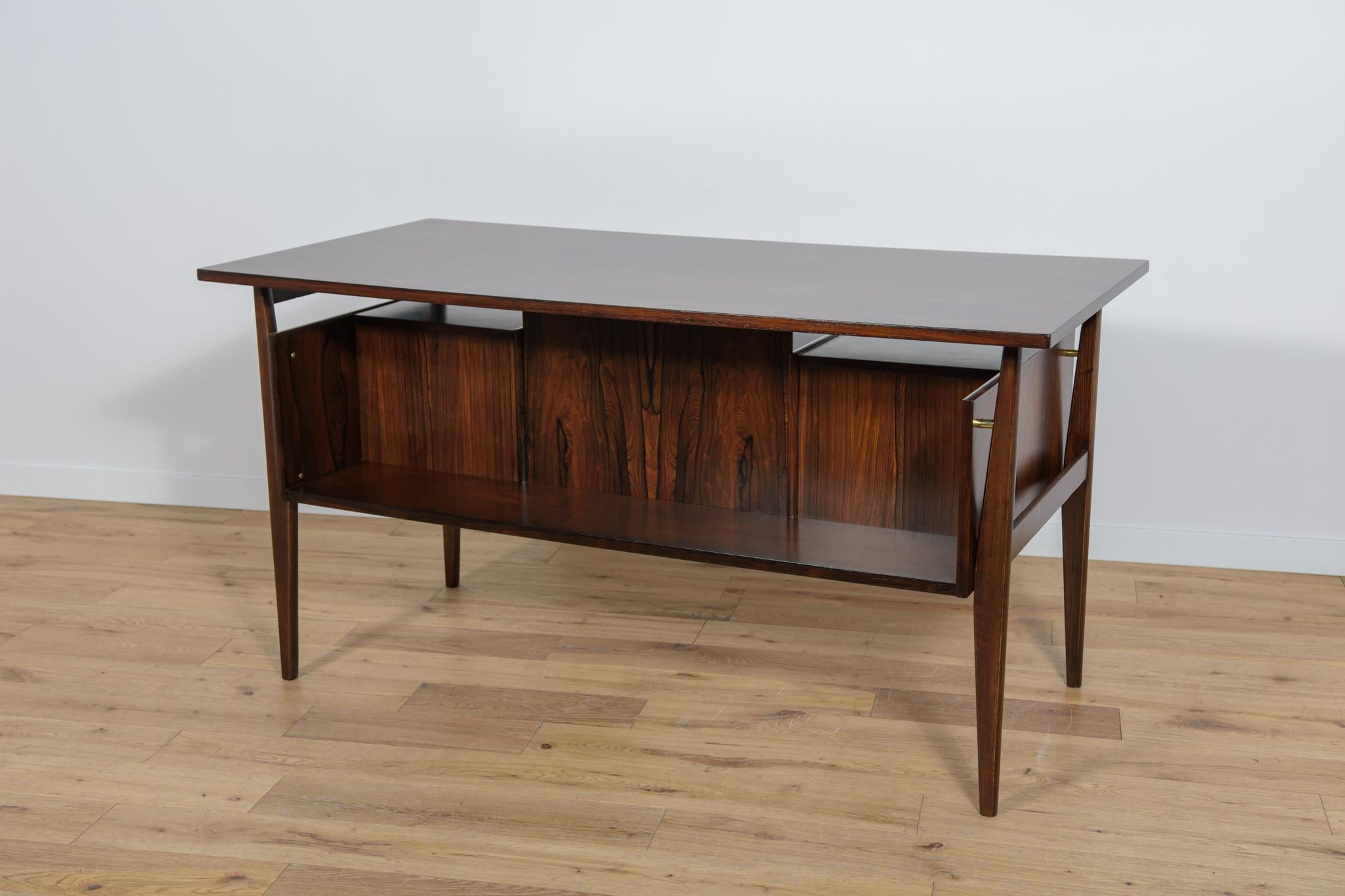 Mid Century Rosewood Desk by Gunnar Nielsen Tibergaard for Tibergaard, 1960s For Sale 3