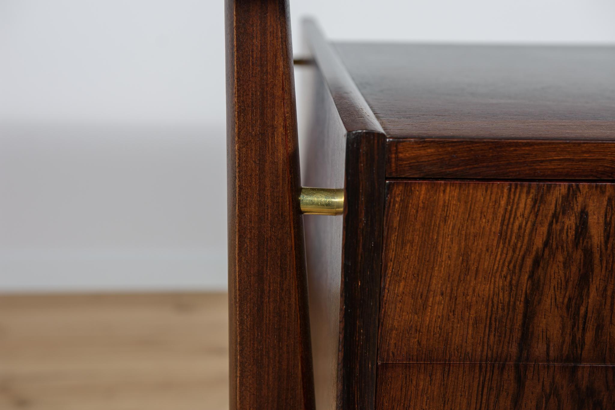 Mid Century Rosewood Desk by Gunnar Nielsen Tibergaard for Tibergaard, 1960s For Sale 8