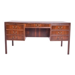 Midcentury Rosewood Desk by Ole Wanscher for AJ Iversen, 1950s