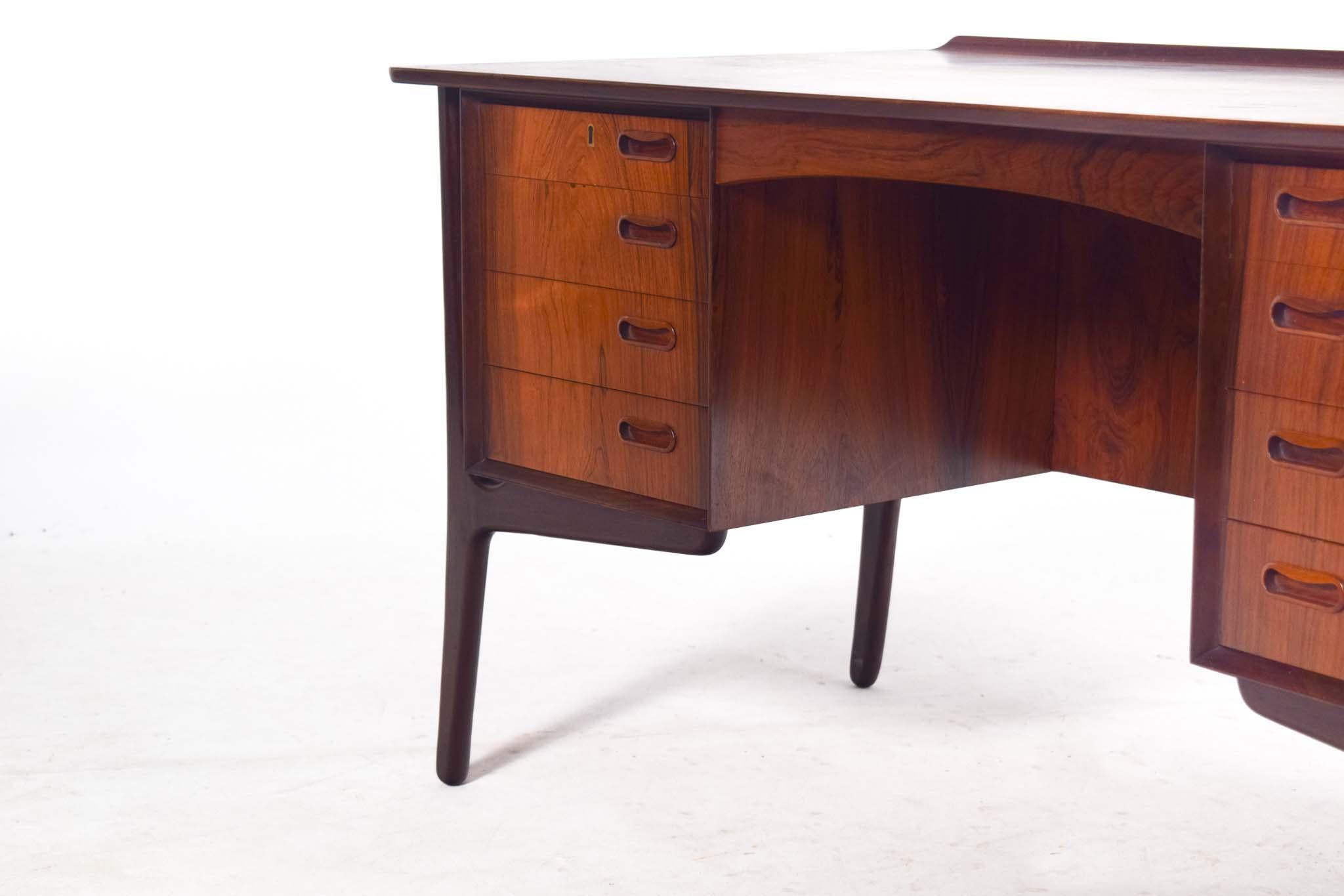 Danish Mid-Century Rosewood Desk by Svend Aage Madsen for Sigurd Hansen