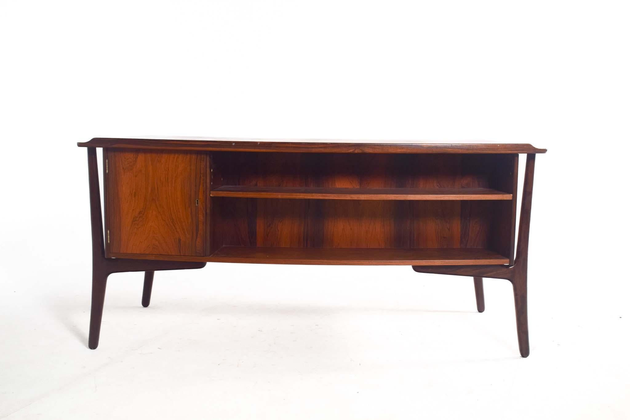 Mid-Century Rosewood Desk by Svend Aage Madsen for Sigurd Hansen 3