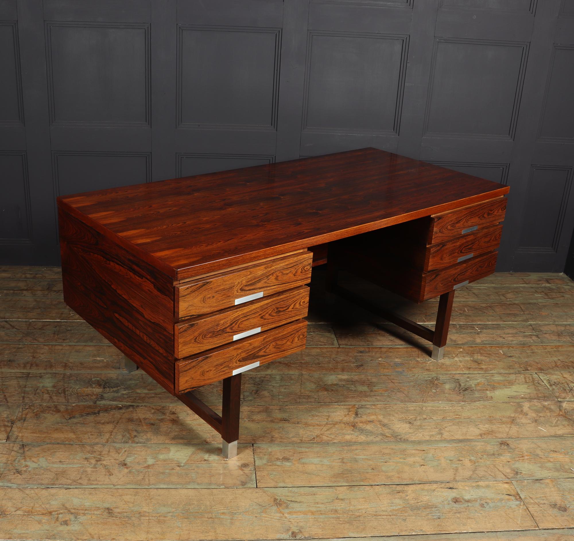 Mid Century Rosewood Desk EP401 by Eigil Petersens 1