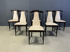Mid century rosewood dining chairs by Osvaldo Borsani, 1950s