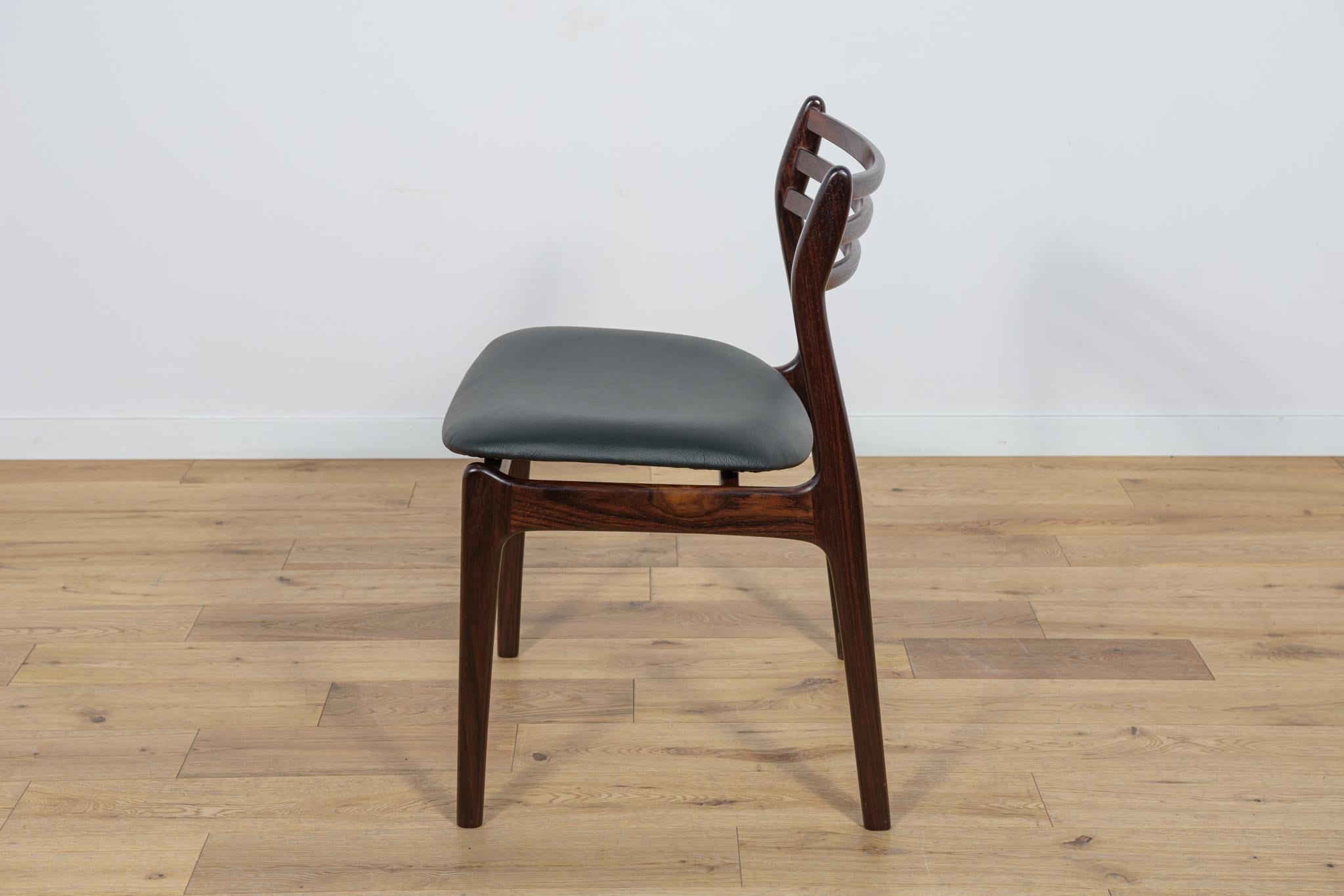  Mid-Century Rosewood Dining Chairs by Vestervig Eriksen for Brdr. Tromborg. For Sale 4