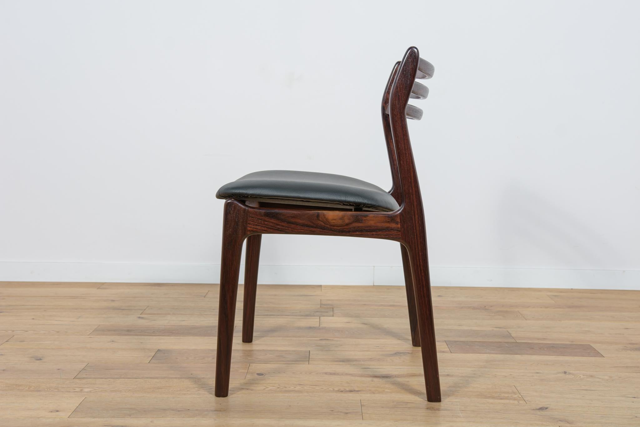  Mid-Century Rosewood Dining Chairs by Vestervig Eriksen for Brdr. Tromborg. For Sale 5