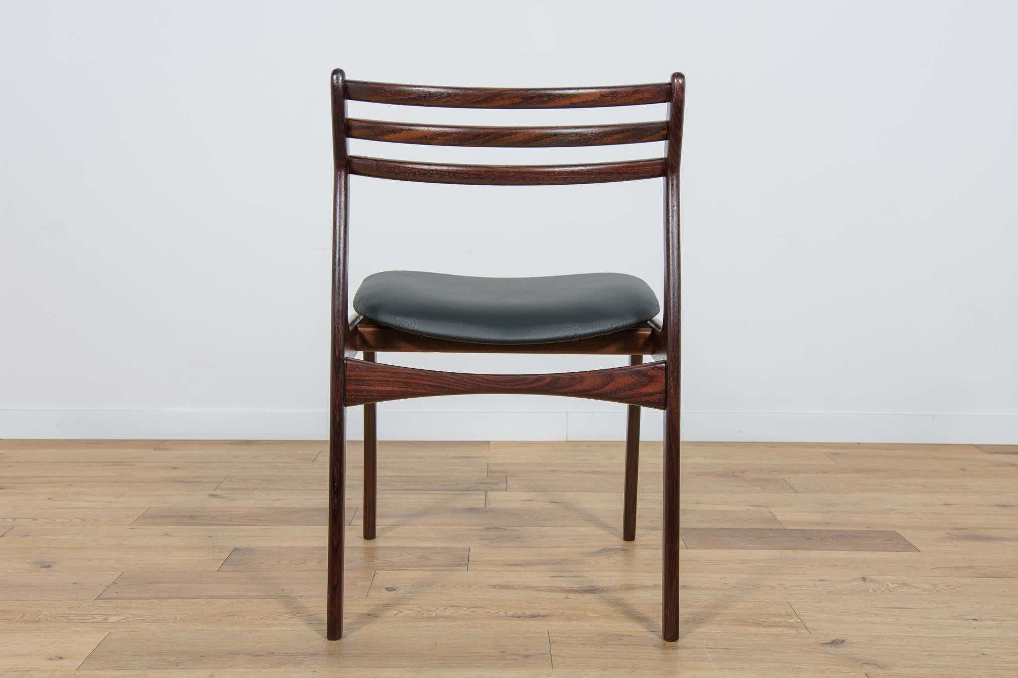 Mid-Century Rosewood Dining Chairs by Vestervig Eriksen for Brdr. Tromborg. For Sale 6