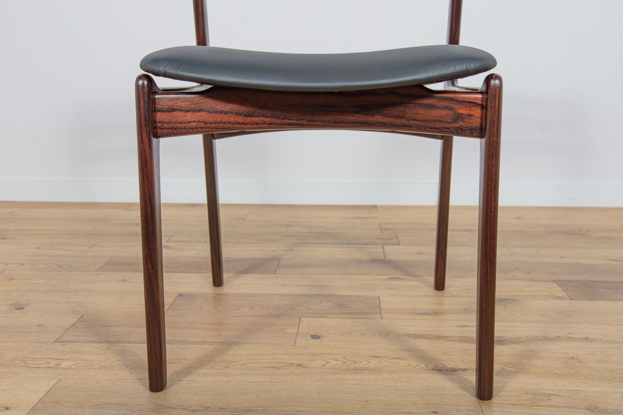  Mid-Century Rosewood Dining Chairs by Vestervig Eriksen for Brdr. Tromborg. For Sale 10