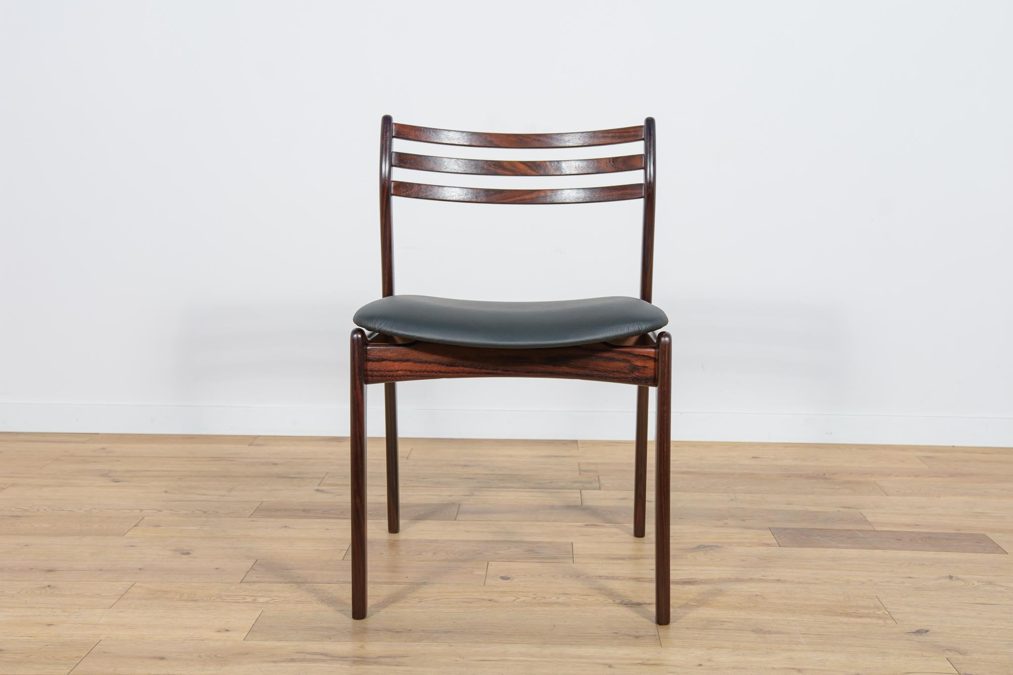  Chaises de salle à manger en bois de rose du milieu du siècle par Vestervig Eriksen pour Brdr. Tromborg. en vente 1
