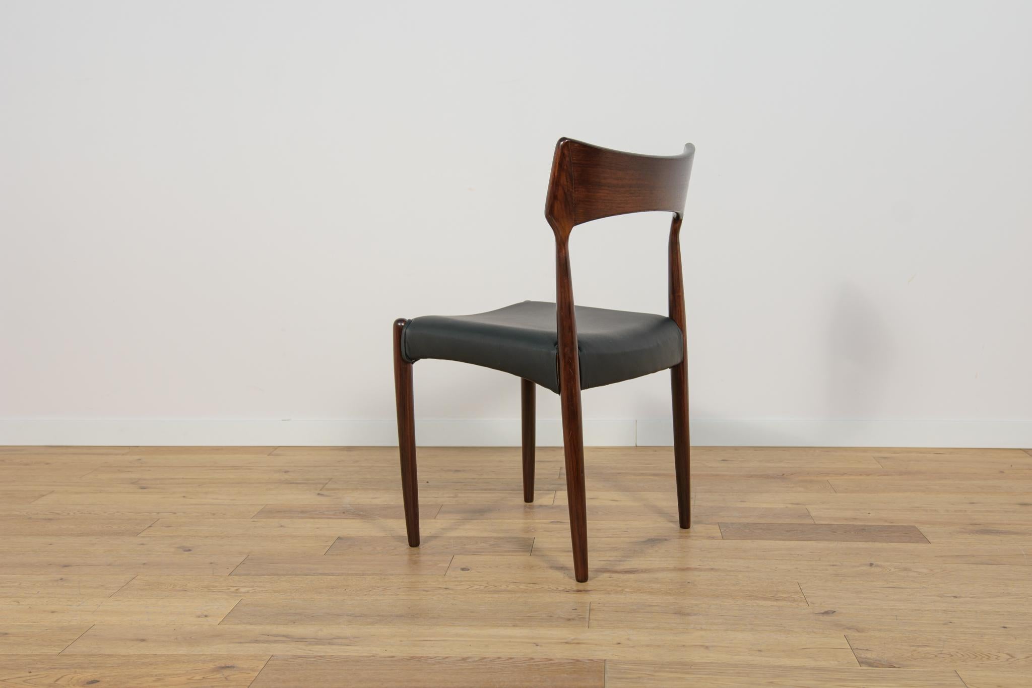 Mid Century Rosewood Dining Chairs from Bernhard Pedersen & Son, 1960s, Set of 6 For Sale 3
