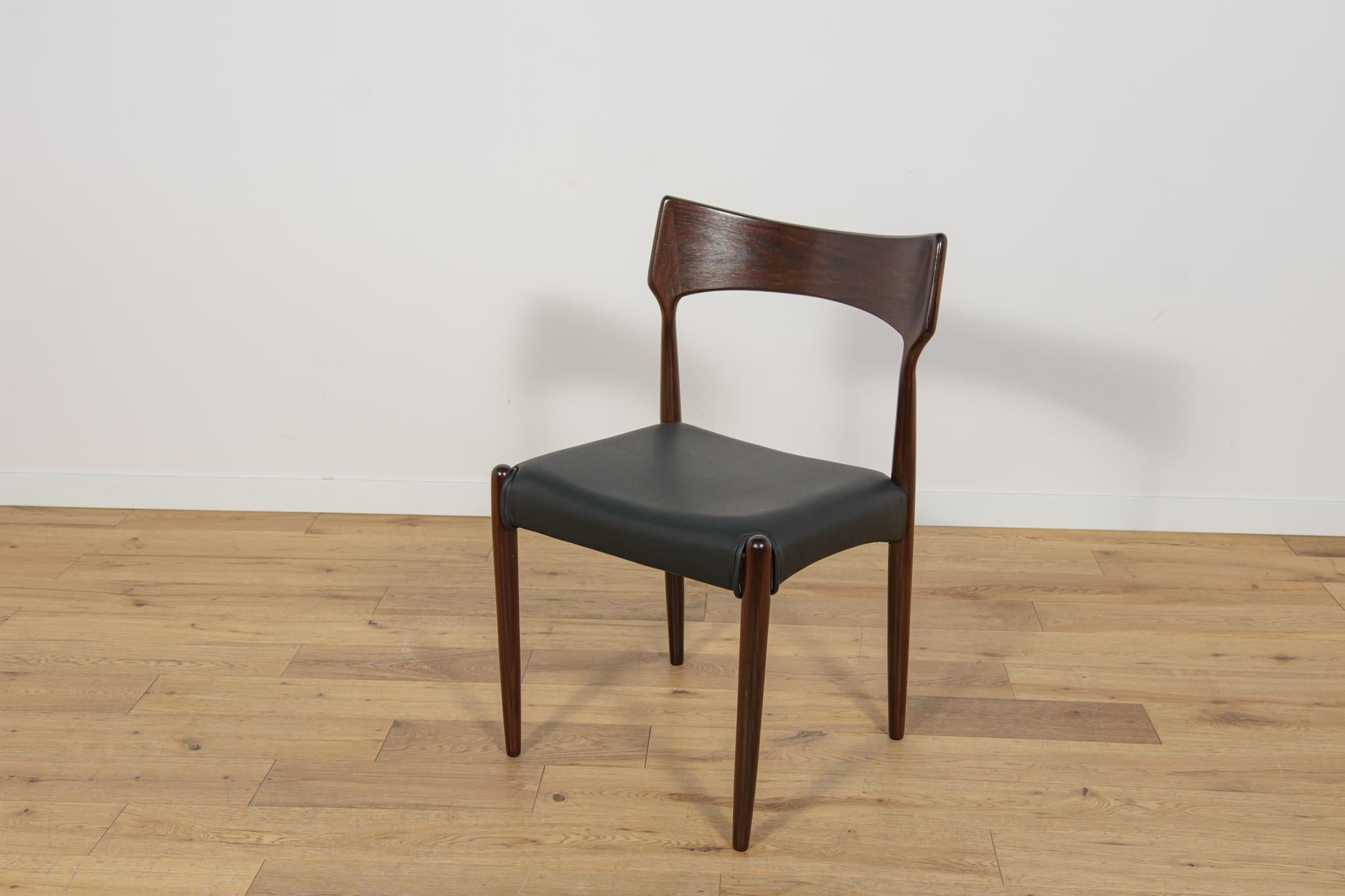 Mid Century Rosewood Dining Chairs from Bernhard Pedersen & Son, 1960s, Set of 6 For Sale 1