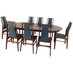 Mid Century Rosewood Dining Table and Chairs by Niels Koefoed