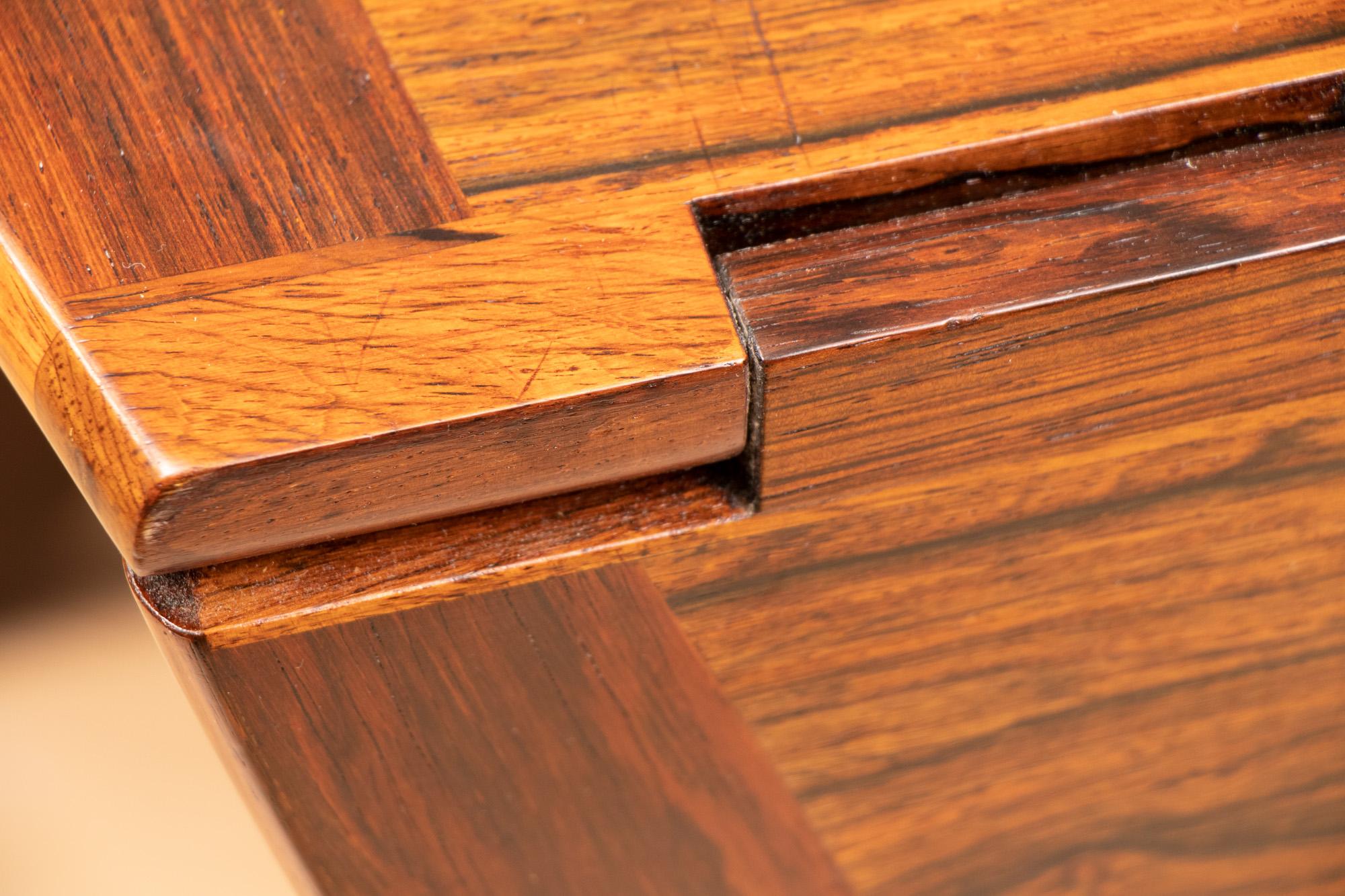 Mid Century Rosewood Dining Table by Niels Koefoed For Sale 1