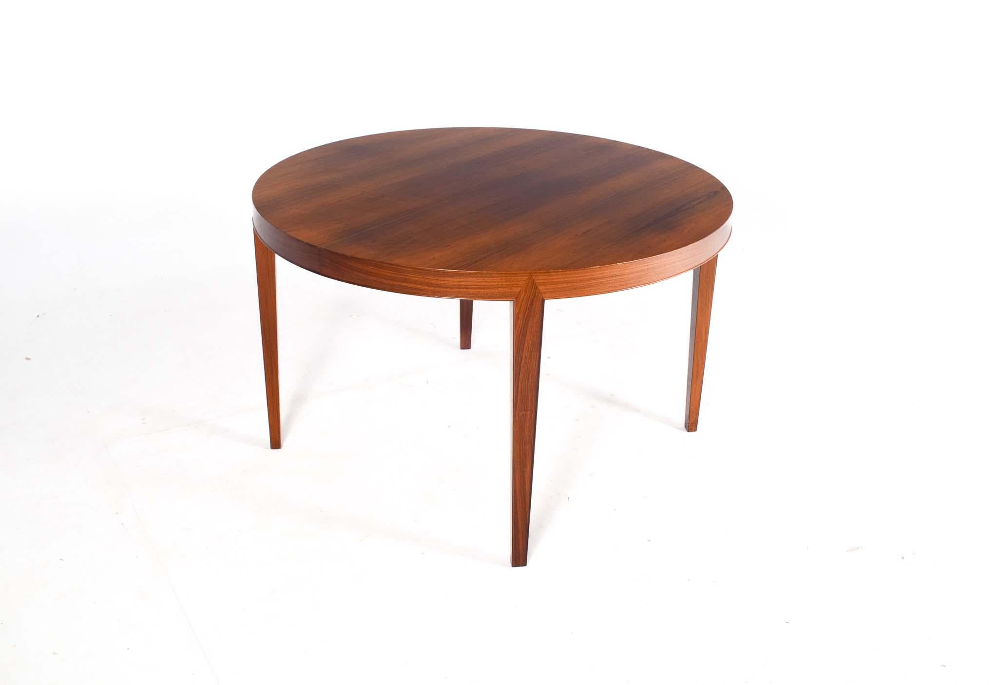 Mid-Century Modern Mid Century Rosewood Dining Table by Severin Hansen for Haslev