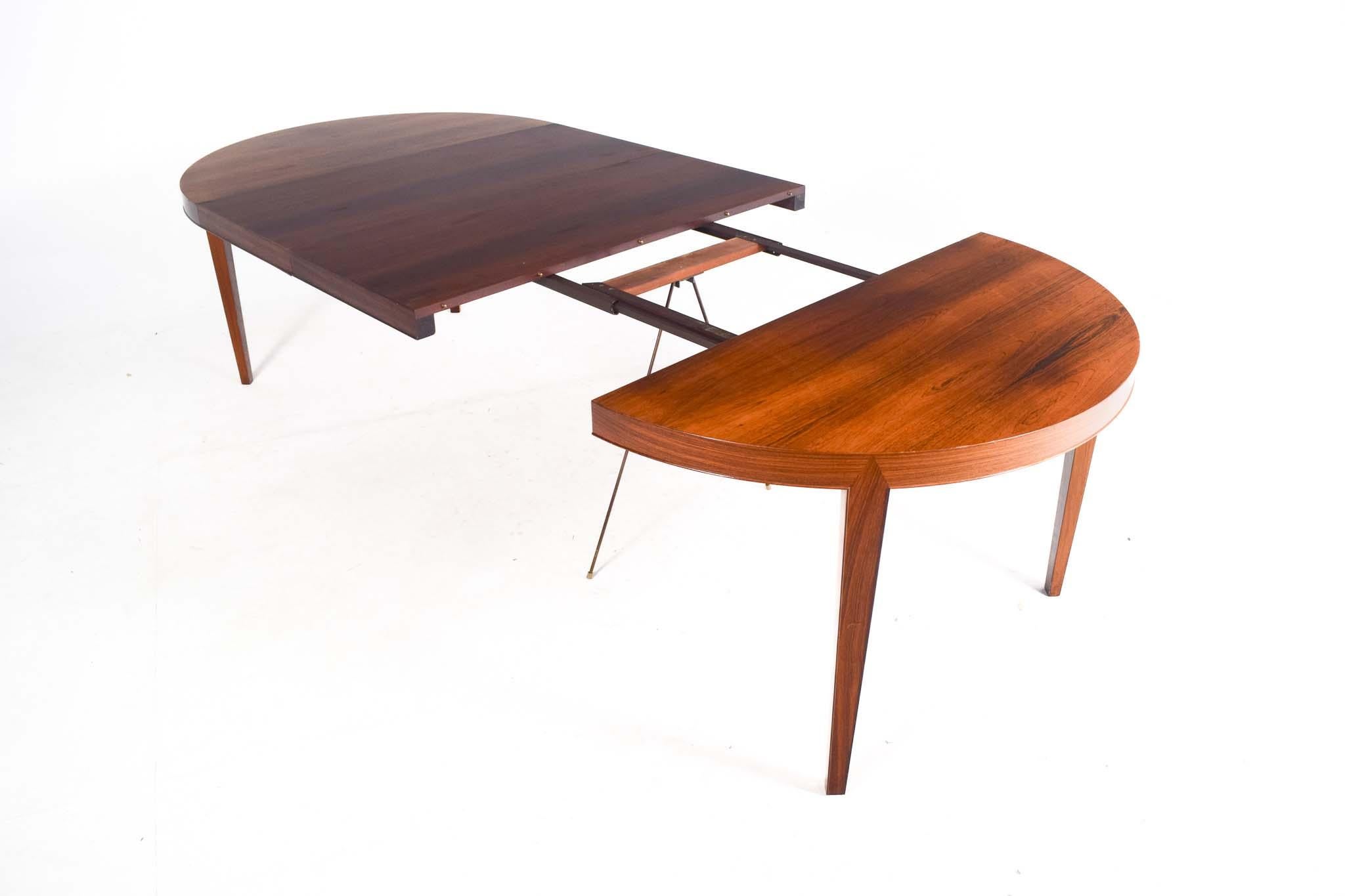 Mid-20th Century Mid Century Rosewood Dining Table by Severin Hansen for Haslev