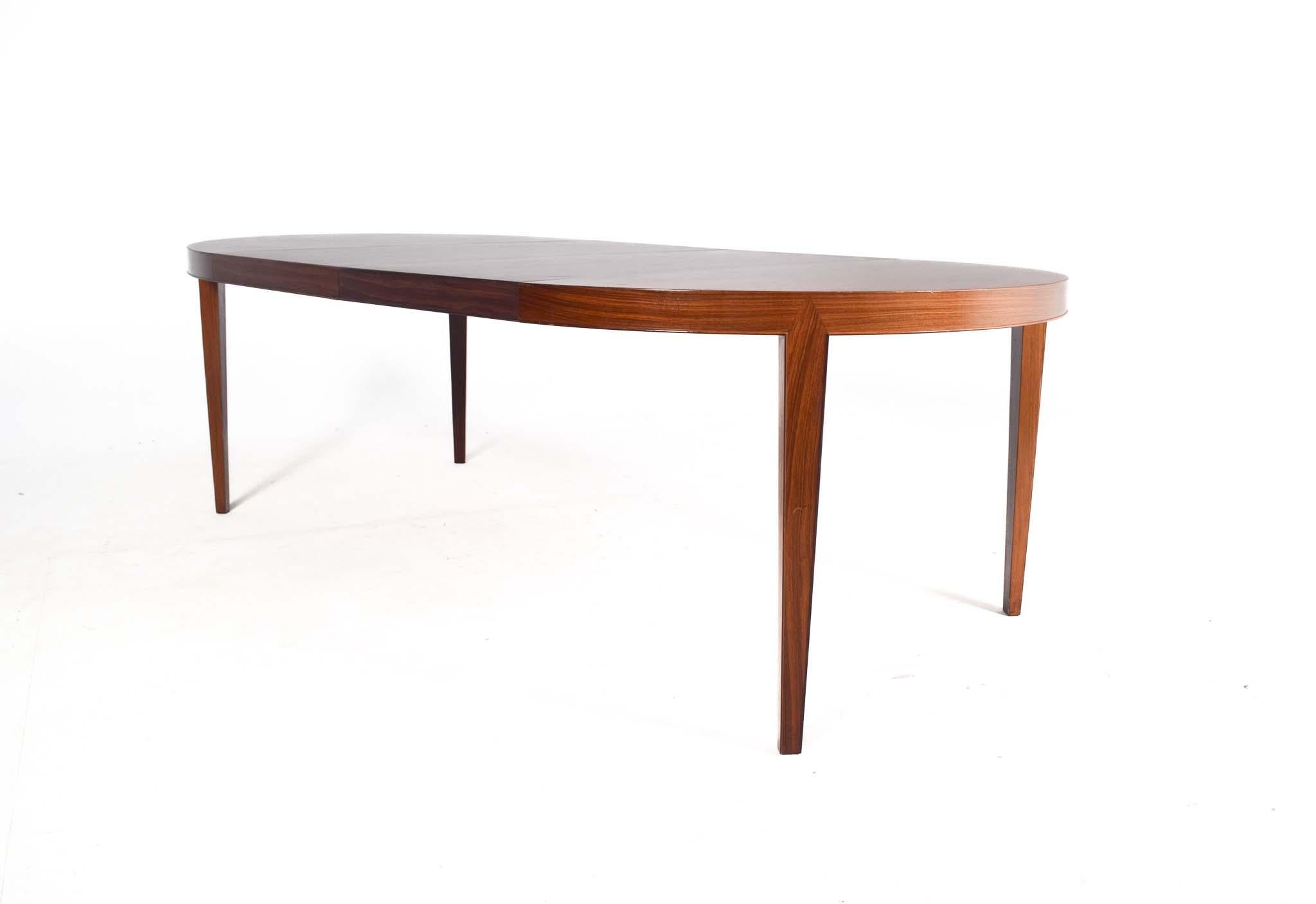 Mid Century Rosewood Dining Table by Severin Hansen for Haslev 2