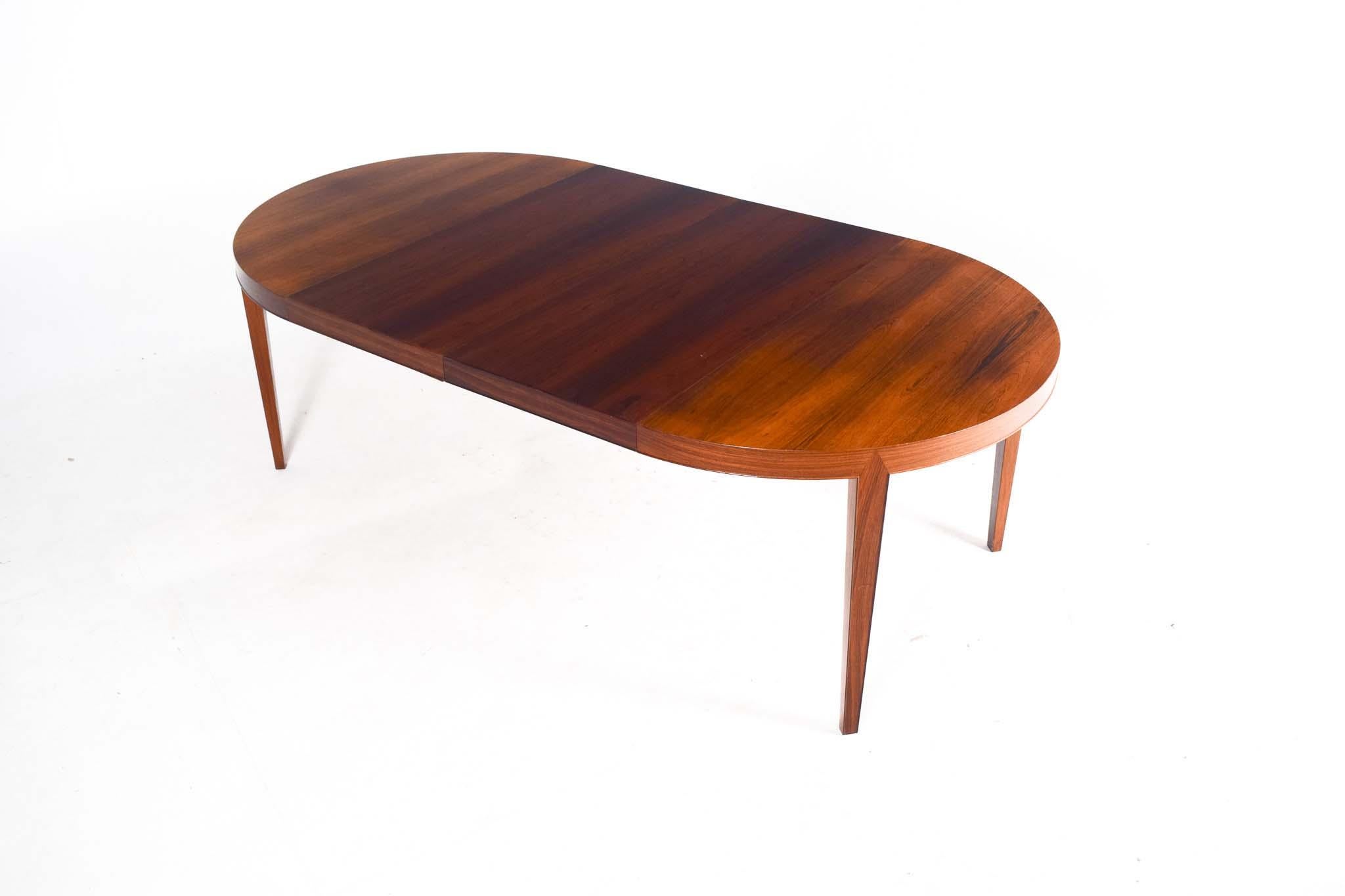 Mid Century Rosewood Dining Table by Severin Hansen for Haslev 3