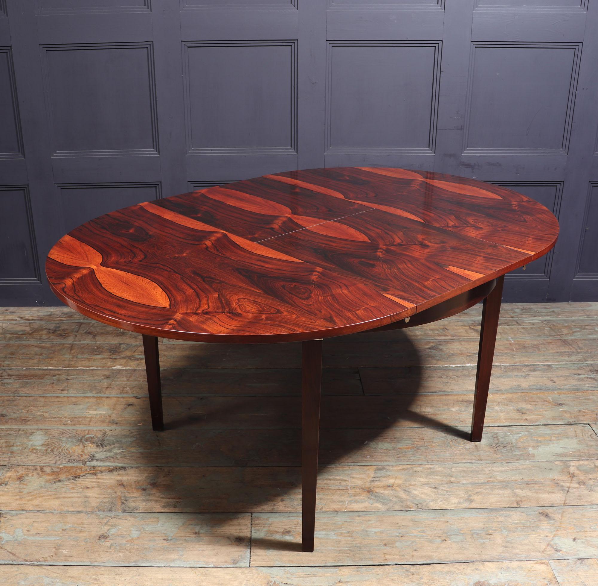 Mid-Century Rosewood Dining Table 4